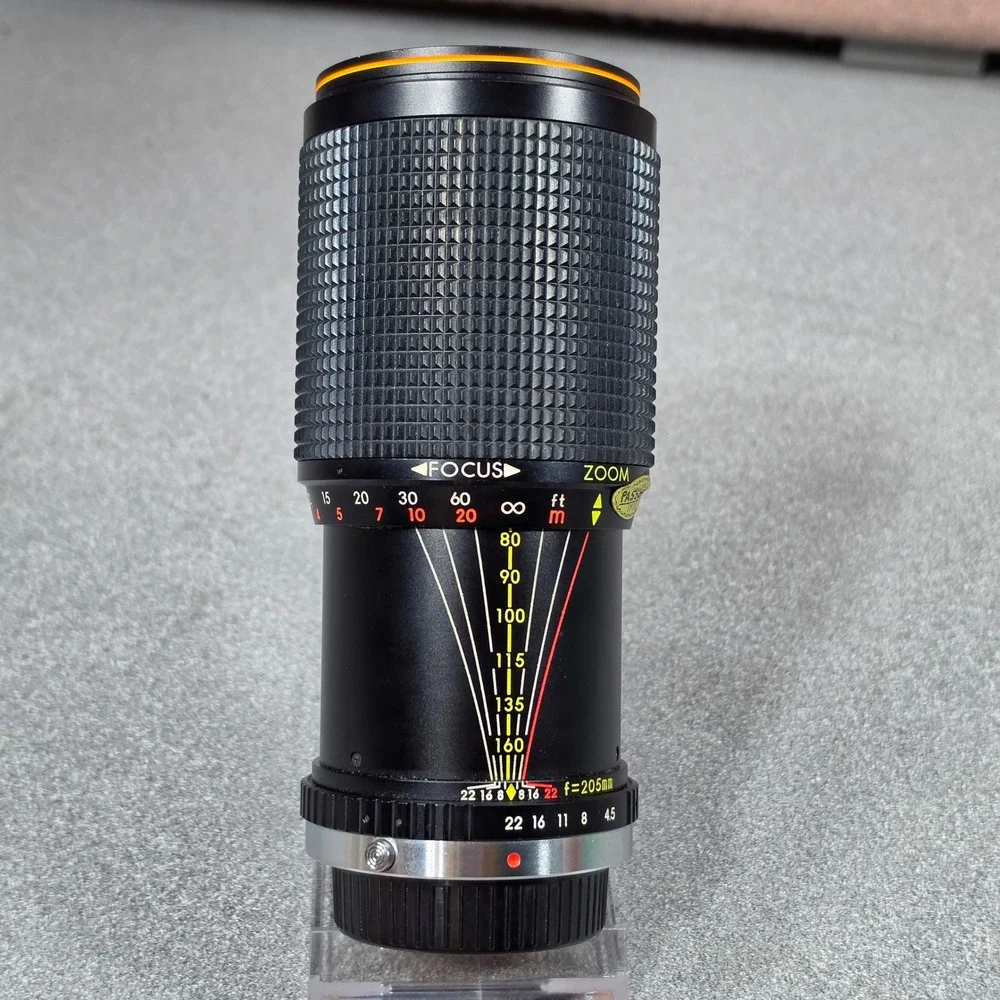 Avigon Auto Zoom‎ MC 80-205mm f/4.5 Lens for SLR Cameras Black Excellent Vintage